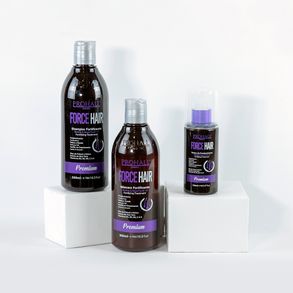 Kit Crescimento Capilar Force Hair Shampoo + Máscara + Tônico 8x