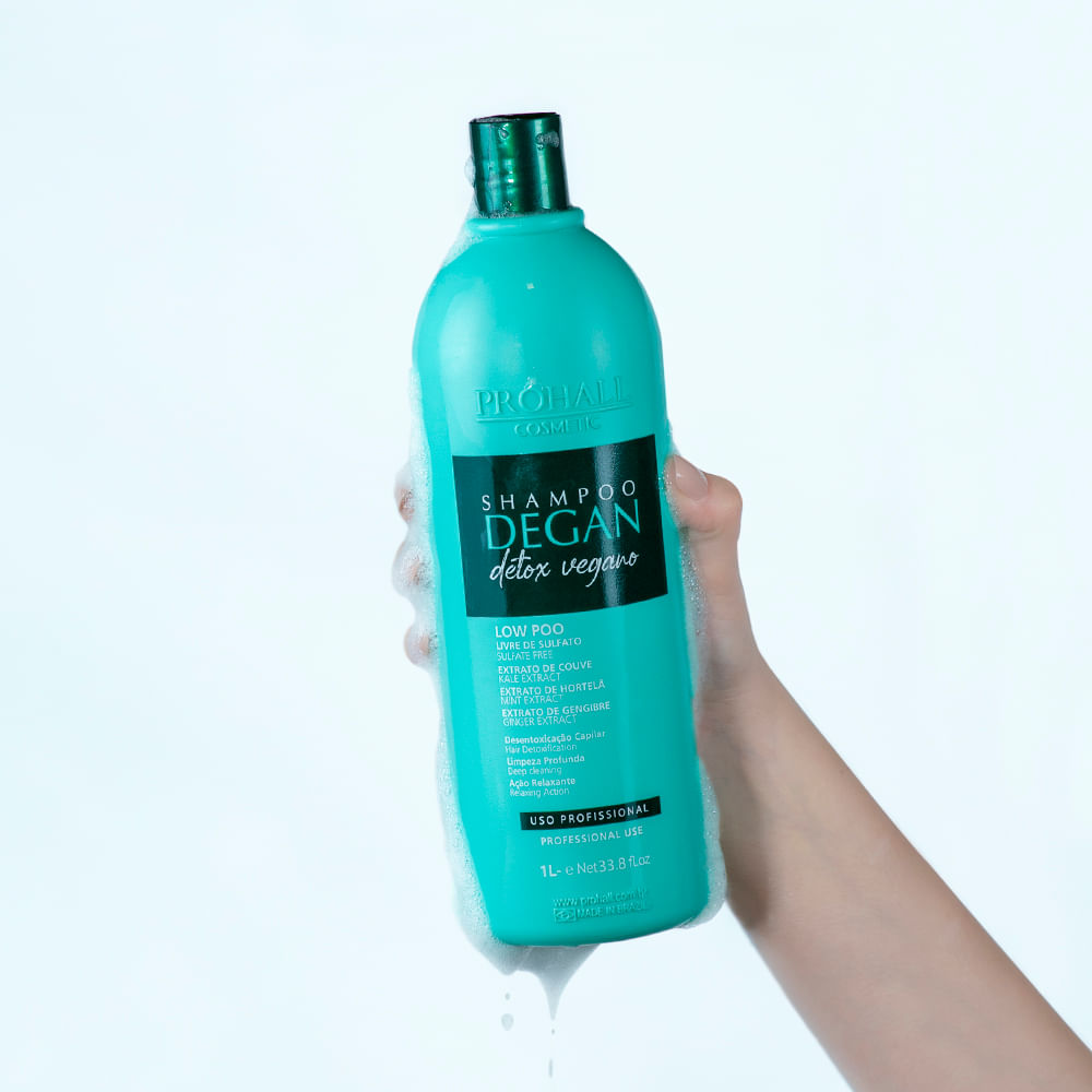 Shampoo Degan Limpeza Profunda Detox Vegano 1L